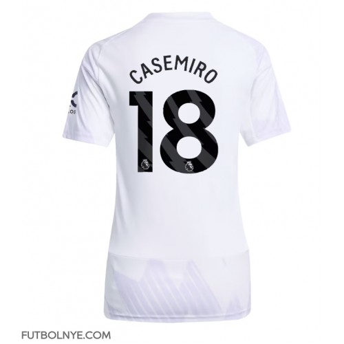 Camiseta Manchester United Casemiro #18 Visitante Equipación para mujer 2025-26 manga corta